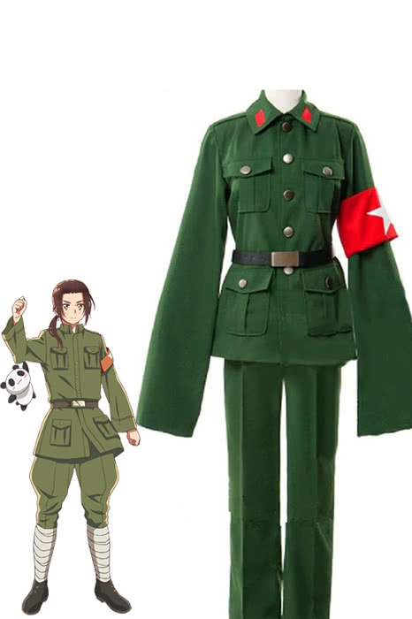OROCOSPLAY Hetalia China Green Uniform - Axis Powers Cosplay Costume