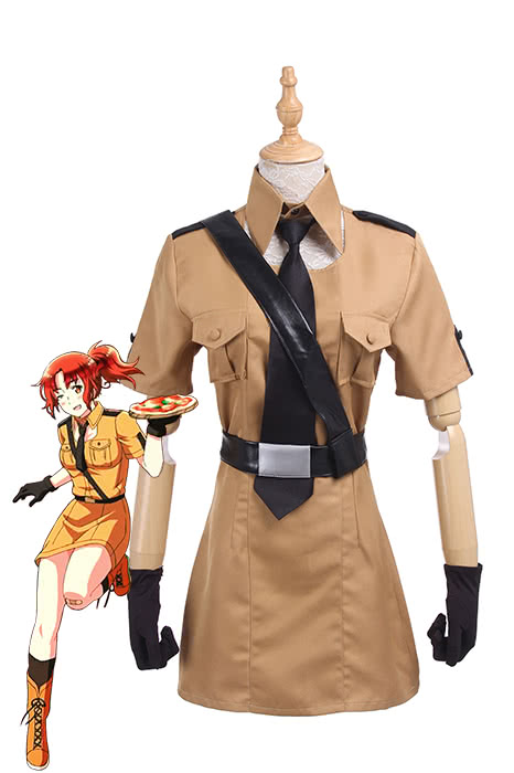 OROCOSPLAY Female Italy Brown Uniform - Axis Powers Hetalia Cosplay Costume