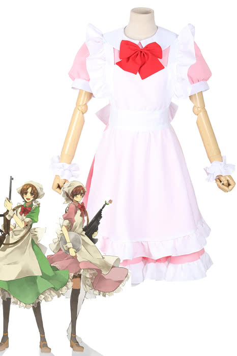 OROCOSPLAY Hetalia Pink Maid Costume - Axis Powers Cosplay
