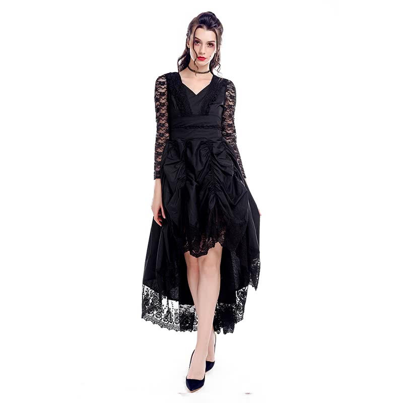 OROCOSPLAY Black Gothic Victorian Long Dress - Cosplay Costume