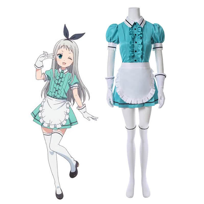OROCOSPLAY Hideri Kanzaki Green Cosplay Costume - Blend S
