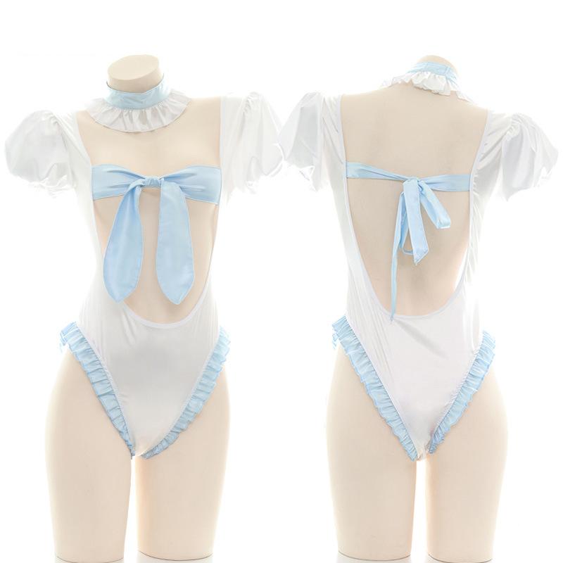 OROCOSPLAY Blue Backless Bow-Knot Lingerie - Sexy Cosplay