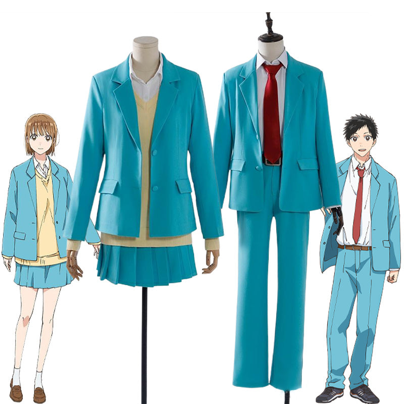 OROCOSPLAY Chinatsu Kano Inomata Taiki Cosplay Costume - Blue Box