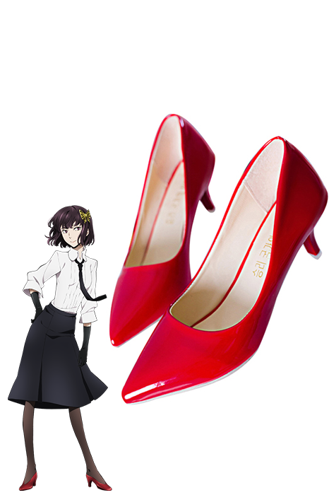 OROCOSPLAY Akiko Yosano Red Cosplay Shoes - Bungou Stray Dogs