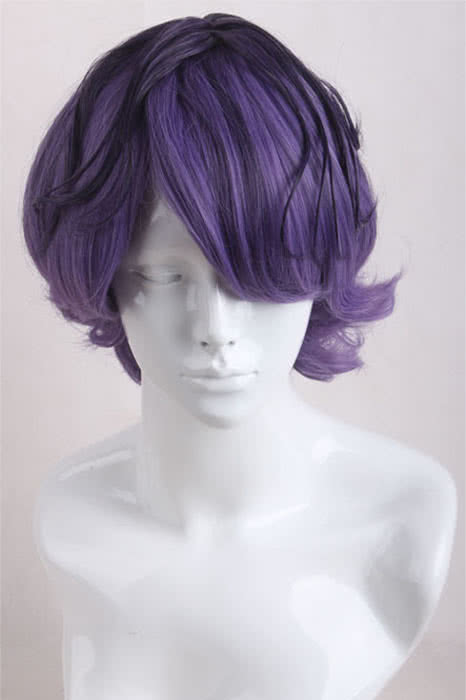 OROCOSPLAY Garry Short Curly Cosplay Wig - IB Mixed Purple Halloween Party