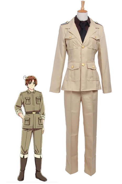 OROCOSPLAY Feliciano Vargas Green Uniform - Axis Powers Hetalia Cosplay Costume