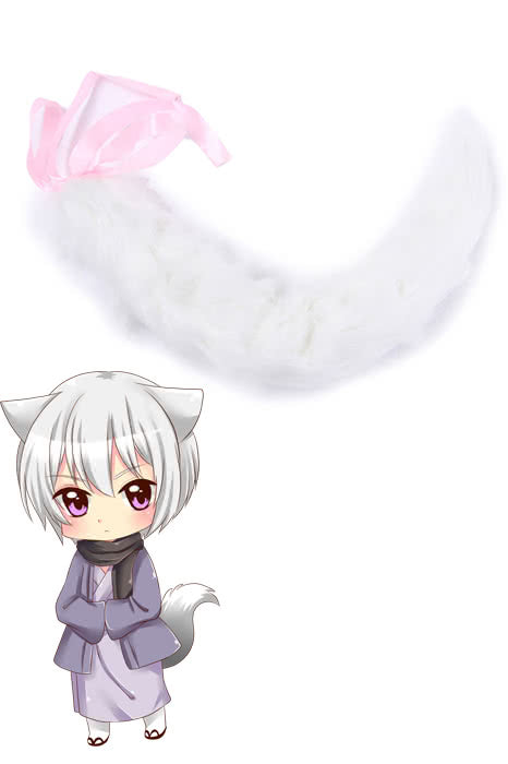 Rolecos Tomoe White Cosplay Tail - Kamisama Love
