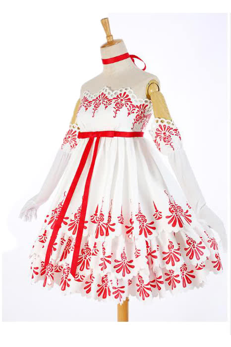 Cardcaptor Sakura 20th Memorial Roses Dress Cosplay Costume