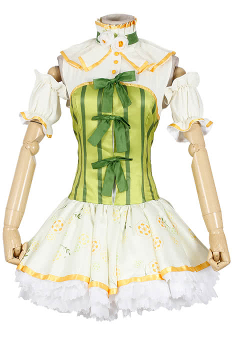 High Quality Anime Costumes Minami Kotori Green Costume - Love Live