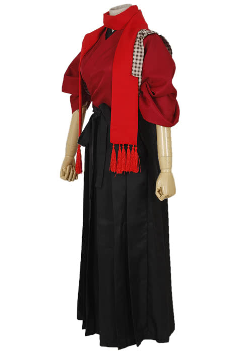 Touken Ranbu Kashuu Kiyomitsu Red Black Kimono Cosplay Costume - Online Game Uniform