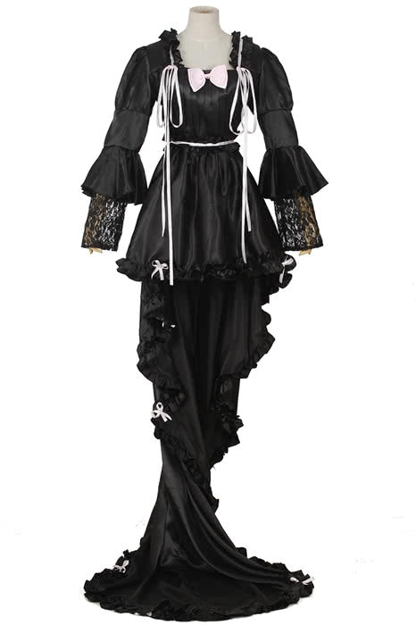Chobits Chii Cosplay Costume - Black Dress Full Set