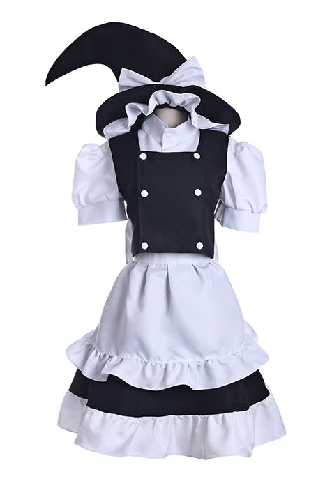 Touhou Project Marisa Kirisame Full Set Cosplay Costume - Anime Game Outfit