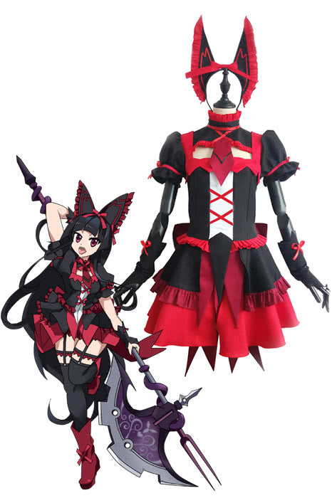 Gate Rory Mercury Cosplay Costume - Full Set with Dress & Skirt