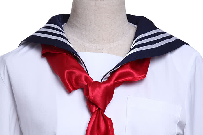 Cosplay Store Schoolgirl White Shirt Red Cravat - Japanese Uniform