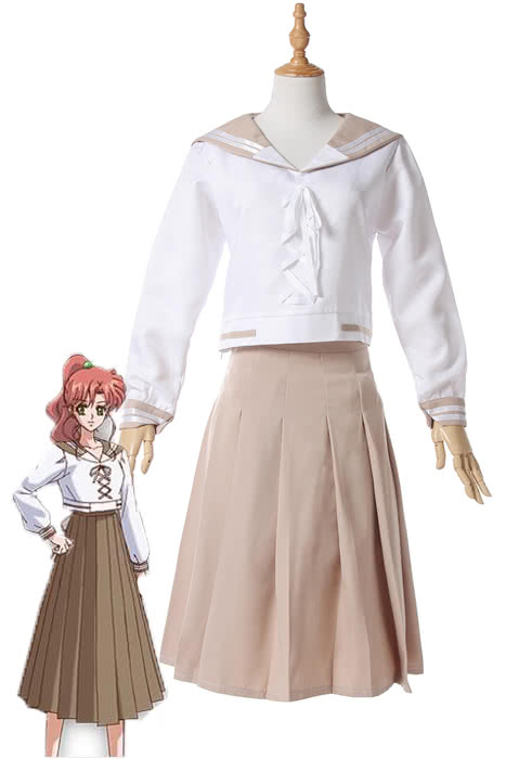 Rolecos Sailor Jupiter White Costume - Sailor Moon