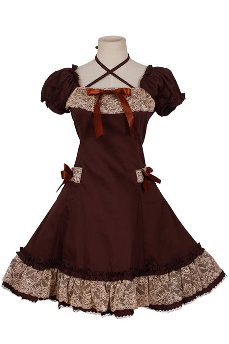 OROCOSPLAY Gothic Lolita Wine Red Ball Gown - Elegant Retro Dress