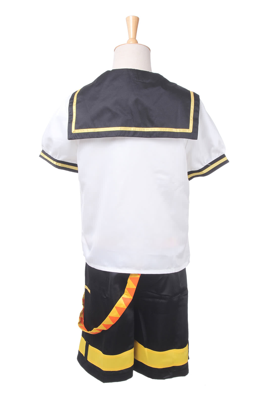 Kagamine Rin Ren School Uniform Cosplay Set - VOCALOID Anime Boy Outfit with Top Shorts Neckwear Gloves Leg Wear Belt