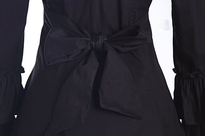 Rolecos Lolita Bowknot Grey Short Dress - Sweet Love Cosplay