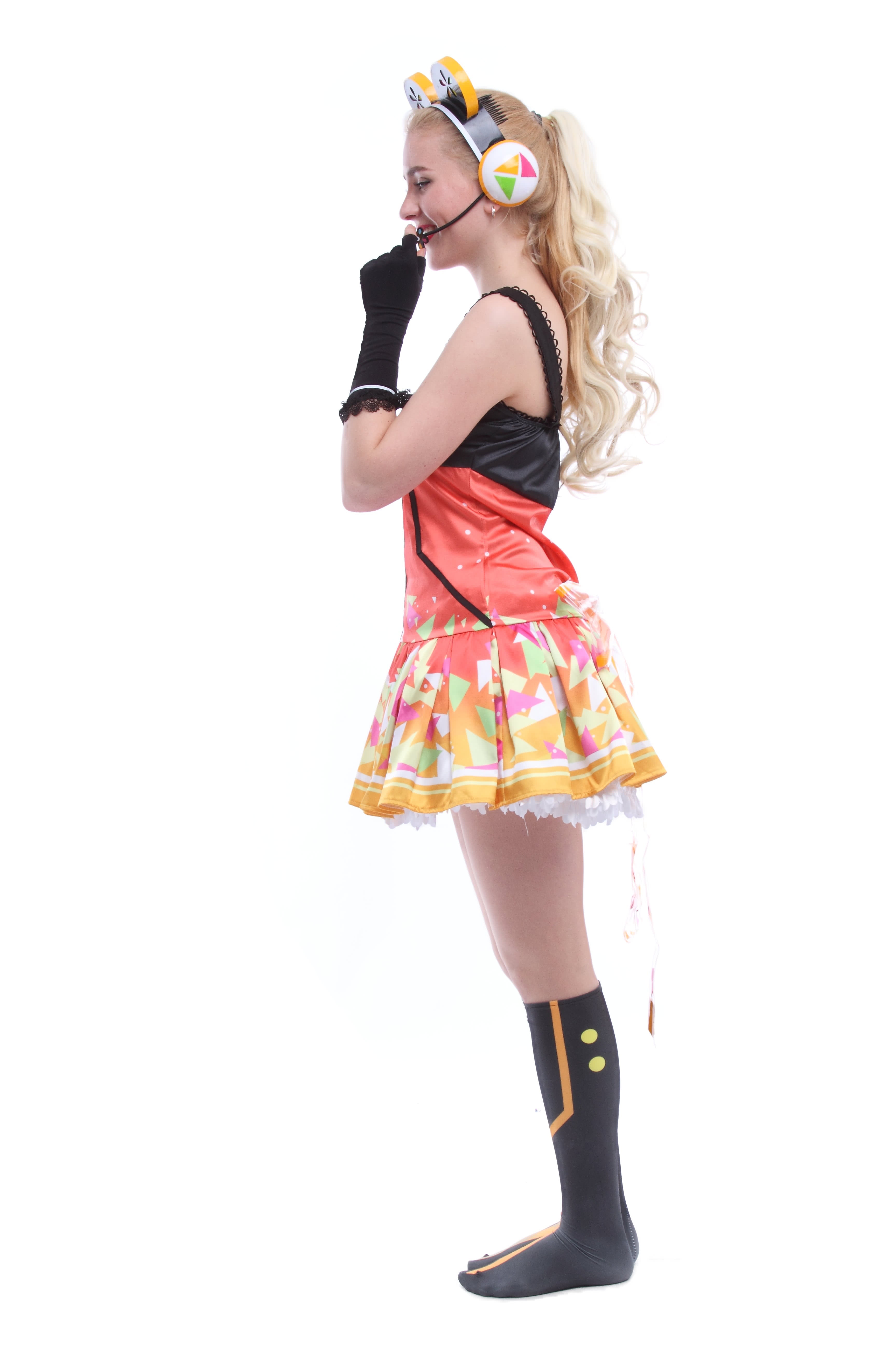 High Quality Anime Costumes Honoka Kōsaka Video Game Awaken Orange Dress - Love Live