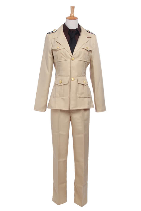 OROCOSPLAY Feliciano Vargas Green Uniform - Axis Powers Hetalia Cosplay Costume