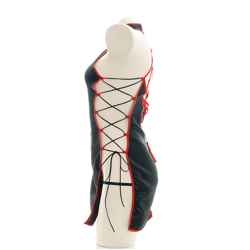 OROCOSPLAY Cheongsam Straps Sexy Lingerie Set - Satin Cosplay Costume