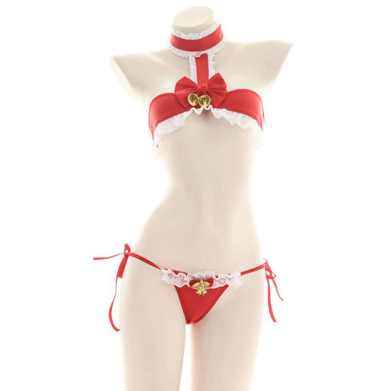 OROCOSPLAY Christmas Bell Sexy Bikini Set - Holiday Cosplay Costume