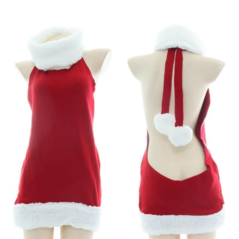 OROCOSPLAY Christmas Backless Velvet Sweater - Holiday Cosplay Costume