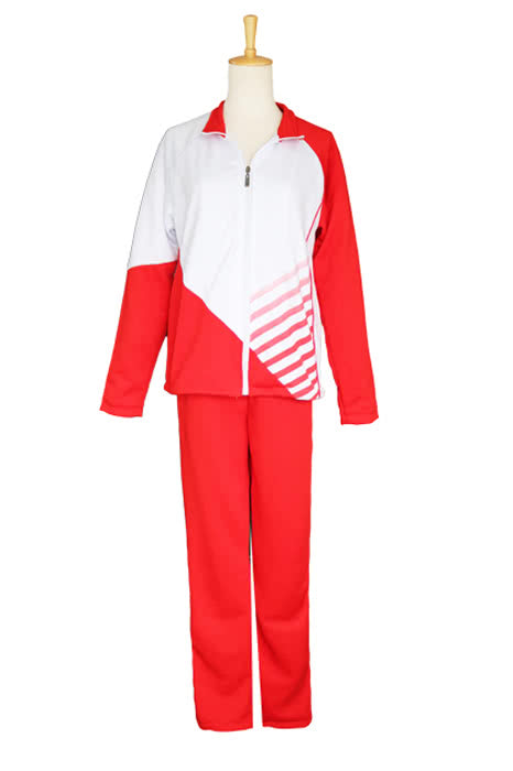Christophe Giacometti Red White Sportswear Suit - Yuri on Ice Cosplay Coat and Pants