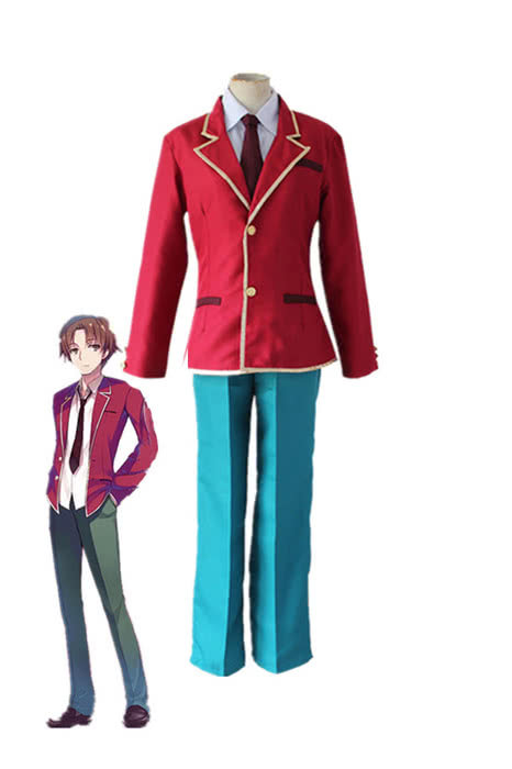 OROCOSPLAY Ayanokoji Kiyotaka Red Uniform Costume - Classroom of the Elite