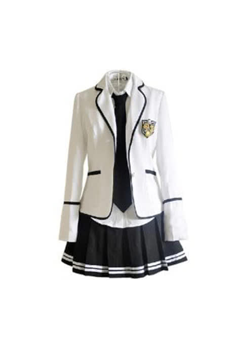 OROCOSPLAY Black White Spring Short Dress - Uniform Cosplay Costume