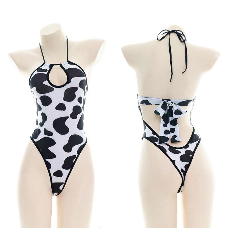 OROCOSPLAY Cow Print Bodysuit - Girl's Cosplay Costume