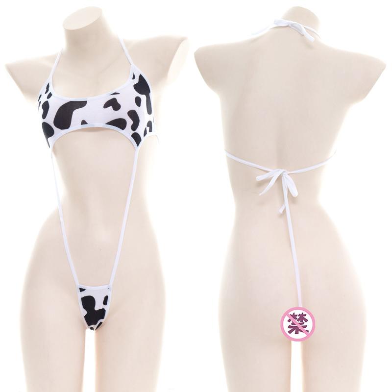 OROCOSPLAY Cow Print Sexy Bikini Set - Cosplay Costume