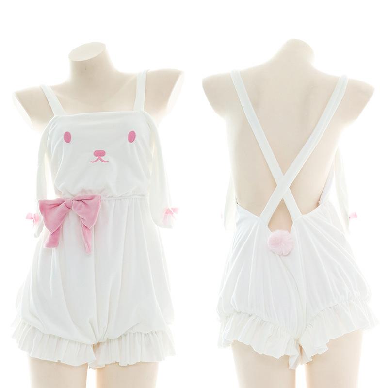 OROCOSPLAY Backless Plush Rabbit Bodysuit - Cosplay Costume