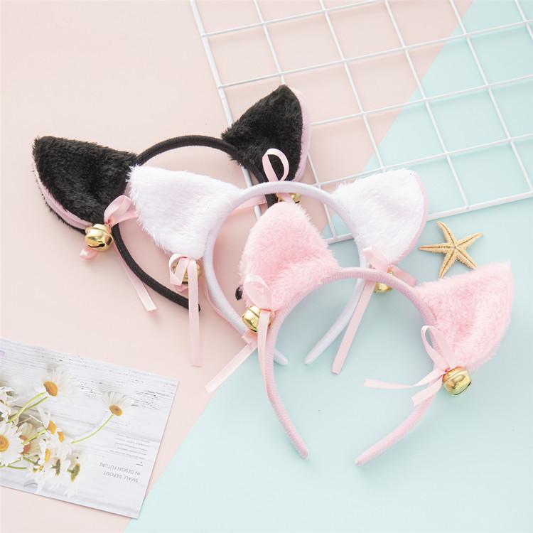 OROCOSPLAY Cat Ears Headband with Bell - Cute Headdress