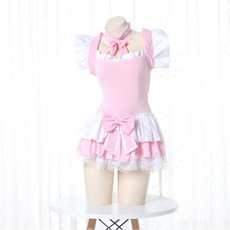 OROCOSPLAY Cute Maid Pink Lingerie Dress - Cosplay Costume