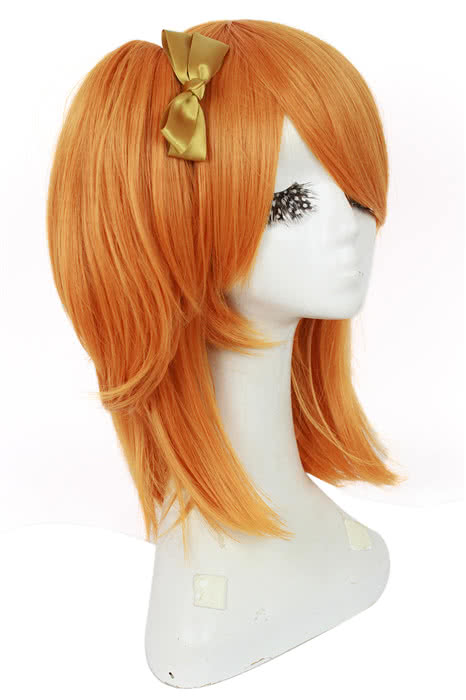 High Quality Cosplay Wigs Kousaka Honoka Medium Long Orange Wig - Love Live