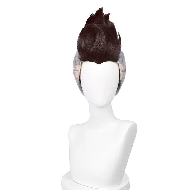 OROCOSPLAY David Brown Grey Mixed Short Wig - Cyberpunk Edgerunners