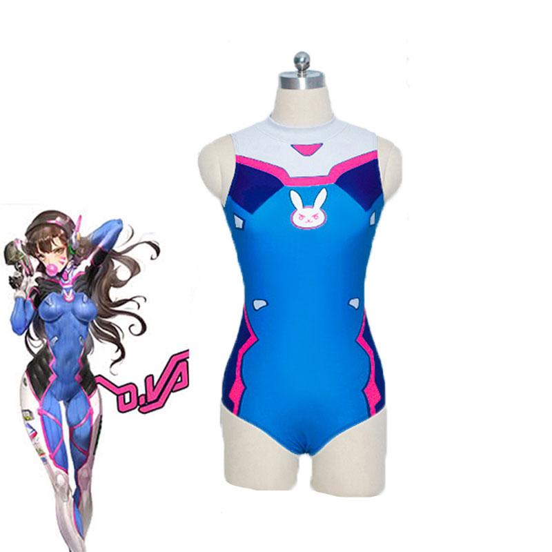 OROCOSPLAY D.Va Blue Swimsuit Costume - Overwatch
