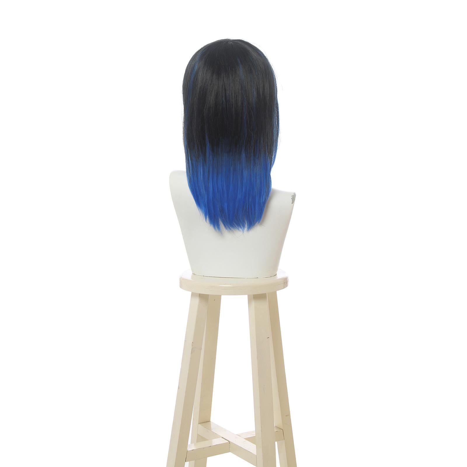 OROCOSPLAY Hashibira Inosuke Blue Black Mixed Wig - Demon Slayer