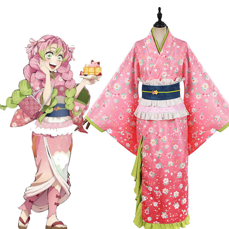OROCOSPLAY Kanroji Mitsuri Kimono Cosplay Costume - Demon Slayer