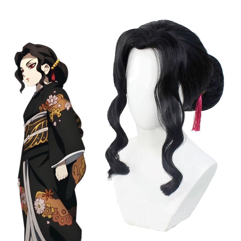 OROCOSPLAY Kibutsuji Muzan Black Short Wig - Demon Slayer