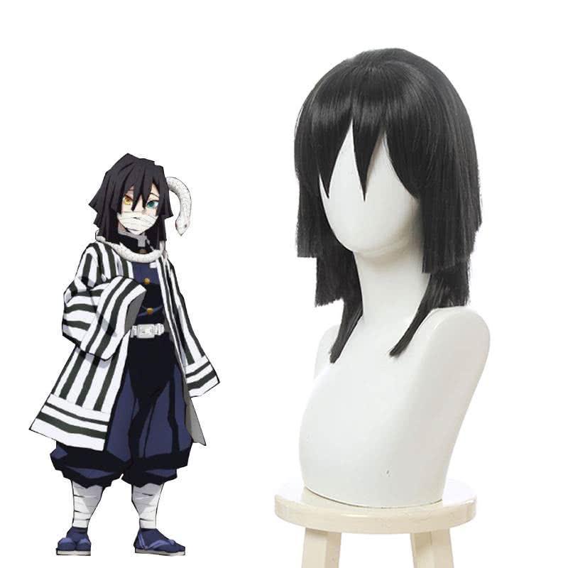 OROCOSPLAY Iguro Obanai Black Short Wig - Demon Slayer