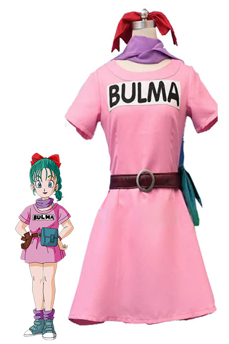 OROCOSPLAY Bulma Pink Dress Cosplay Costume - Dragon Ball Z