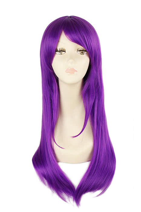 Kuroko no Basuke Murasakibara Atsushi Long Purple Straight Cosplay Wig - 60cm Heat Resistant Fiber