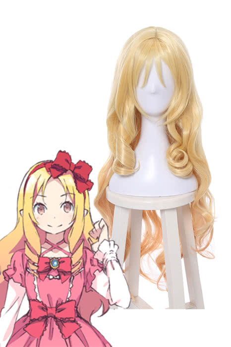 OROCOSPLAY Elf Yamada Golden Long Wave Wig - Eromanga Sensei
