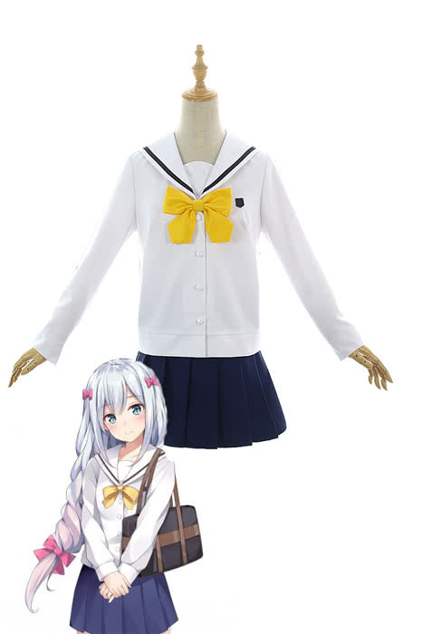 OROCOSPLAY Izumi Sagiri White Sailor Suit Cosplay - Eromanga Sensei