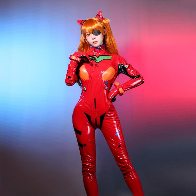 OROCOSPLAY Asuka Langley Combat Suit Cosplay Costume - Evangelion