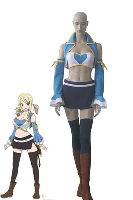 OROCOSPLAY Lucy Heartfilia After Seven Years Blue Costume - Fairy Tail