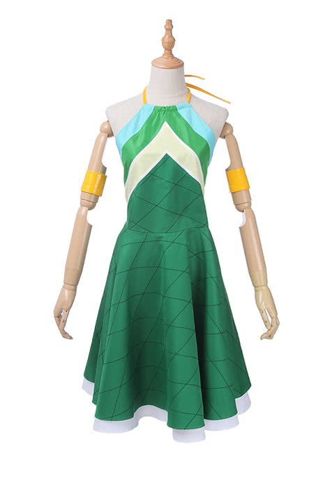 Vintage Skirt Wendy Marvell Green Dress - Fairy Tail Cosplay Costume