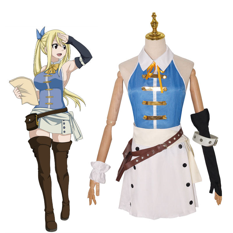 OROCOSPLAY Lucy Heartfilia Cosplay Costume Set - Fairy Tail